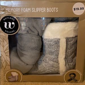 Wayland Memory Foam Slipper Boots